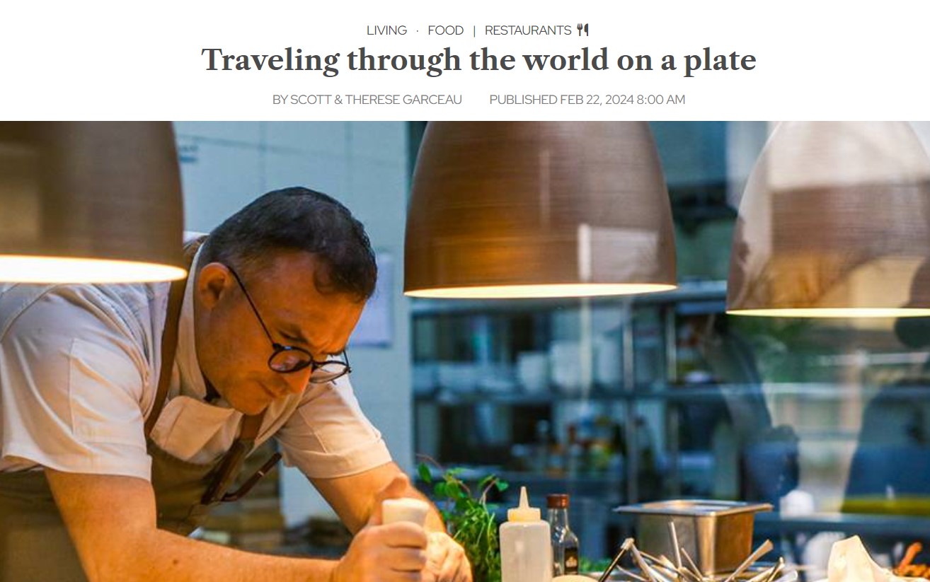 Traveling through the world on a plate
